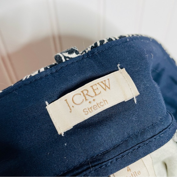 J. Crew Paisley Stretch Winnie Capris Pants - Picture 7 of 8